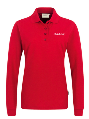 Polo shirt Andrea long sleeve Red
